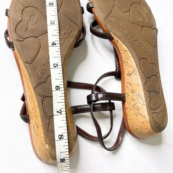 Rocket Dog Leather Cork Wedge Sandals - Picture 6 of 13